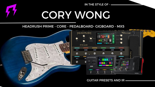 Cory Wong style HEADRUSH Liveplayrock Guitar presets