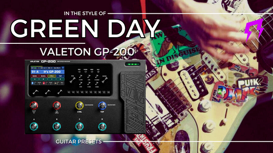Green Day style Valeton GP-200 Liveplayrock guitar presets