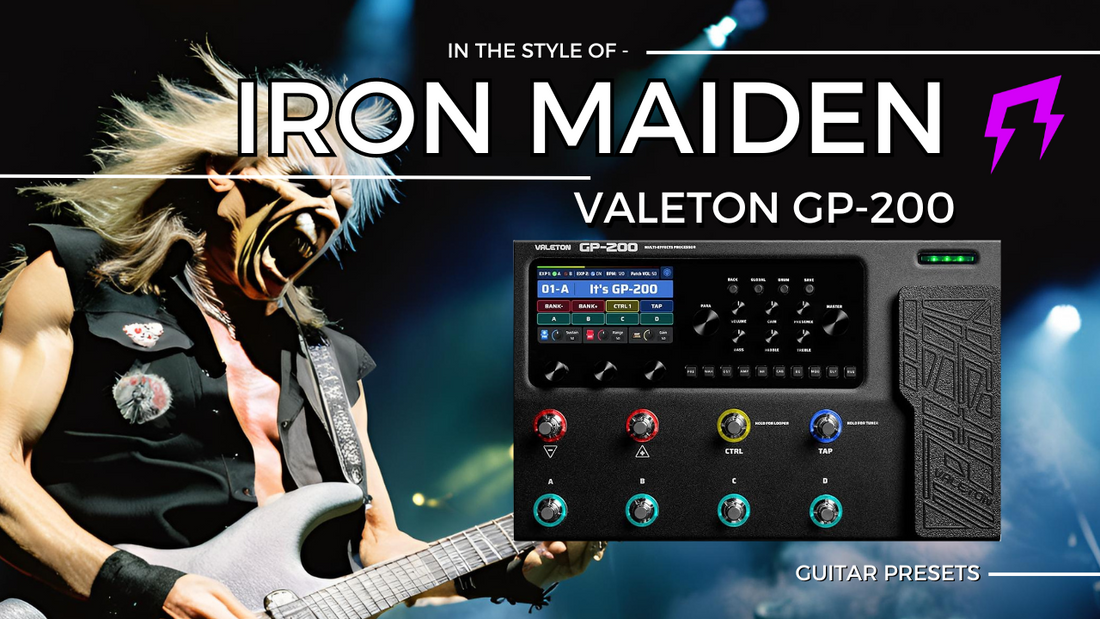 Iron Maiden style Valeton GP-200 | Liveplayrock guitar style presets