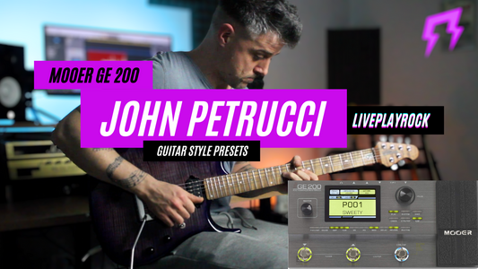 John Petrucci style presets for Mooer GE 200 by Liveplayrock