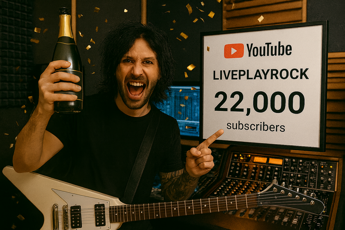 Liveplayrock Hits 22000 YouTube Subscribers