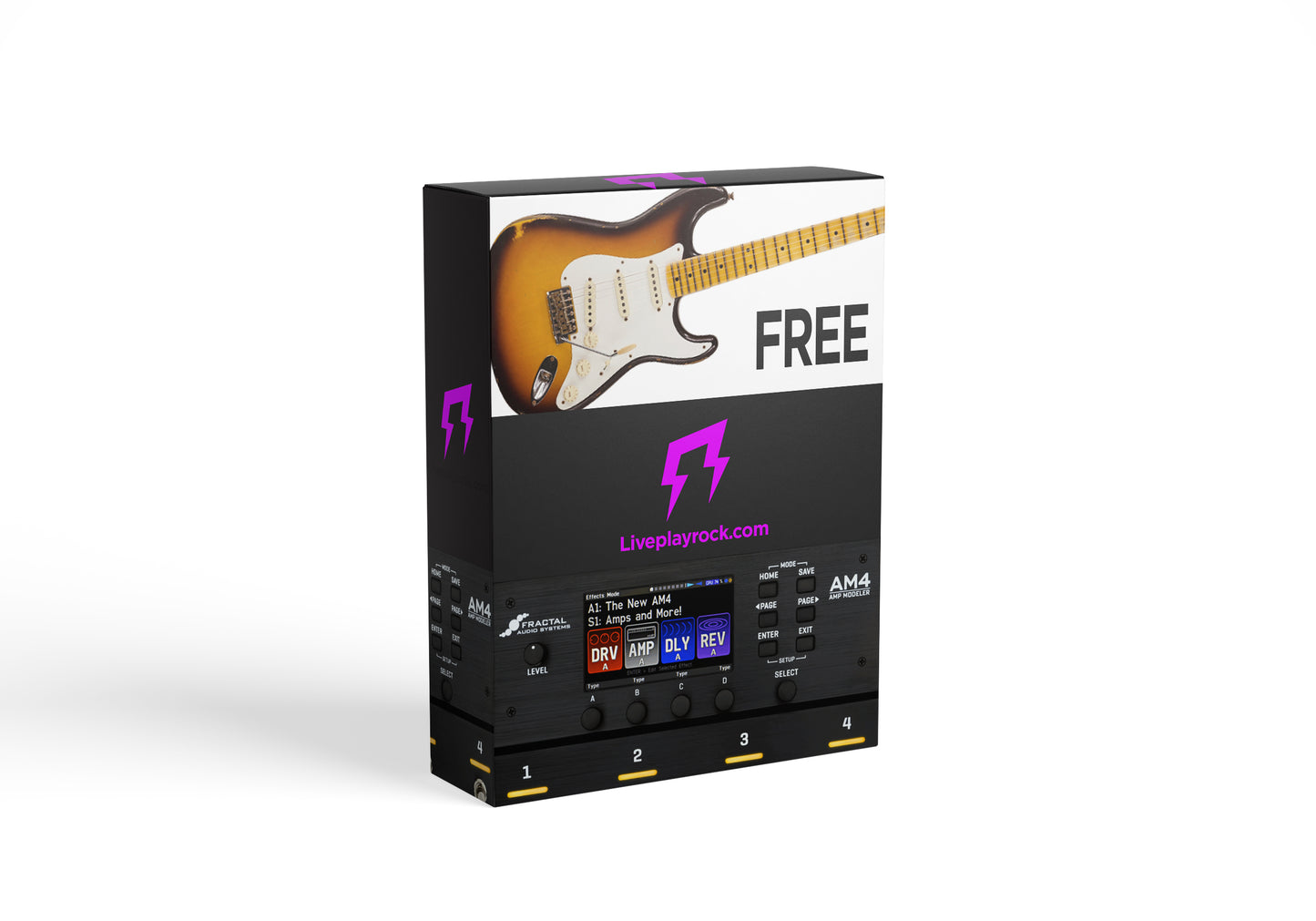 Free Stratocaster tones FRACTAL AM4 preset