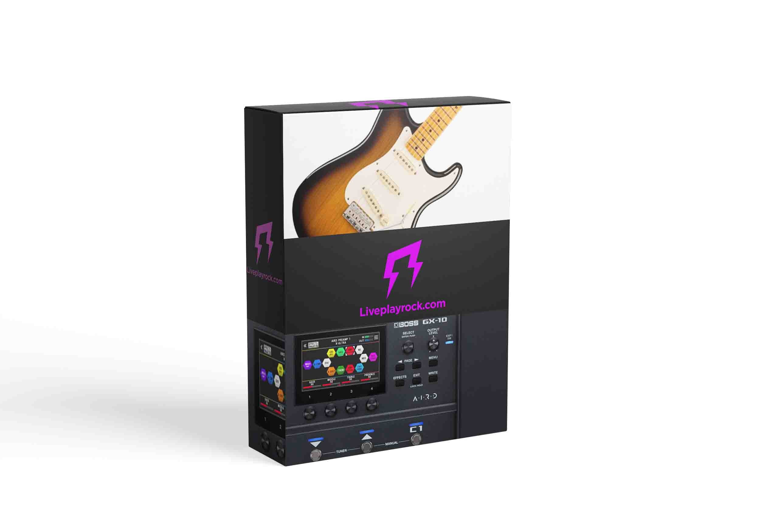 Red pepper style BOSS GX-10 guitar presets IR Liveplayrock