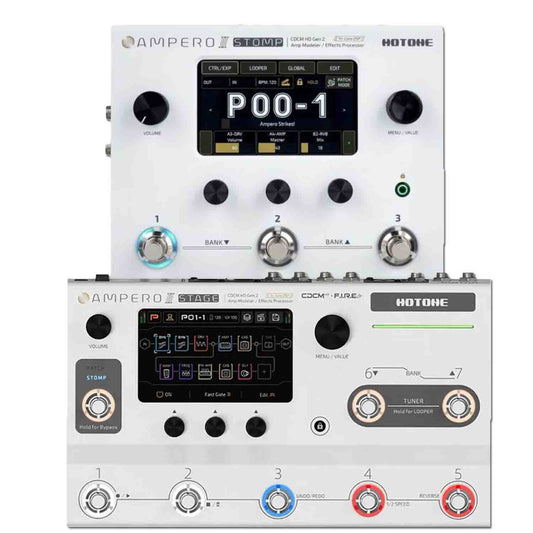 Import Patches and impulses into your Hotone Ampero II Stomp and Stage