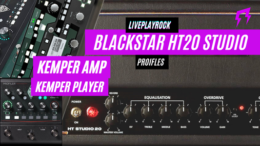 Black HT-20 Studio amplifier KEMPER AMPLiveplayrock profiles pack