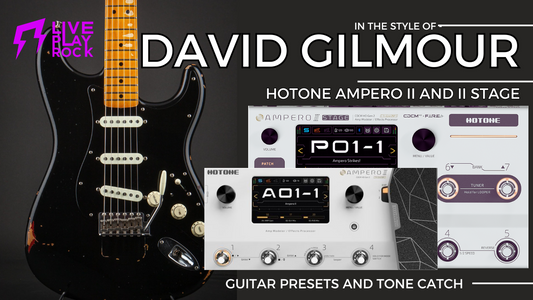 Comfort Dave style Hotone Ampero II and Stage Liveplayrock