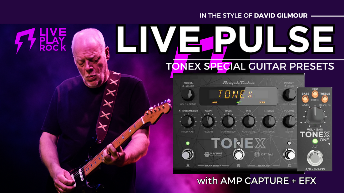 David Gilmour PULSE Style | TONEX Presets & Captures | Liveplayrock