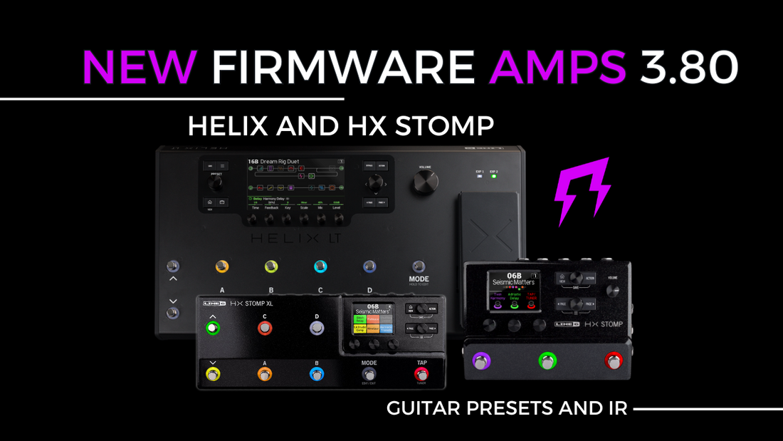HX 3.80 Helix HX Stomp new firmware update Line6 Liveplayrock