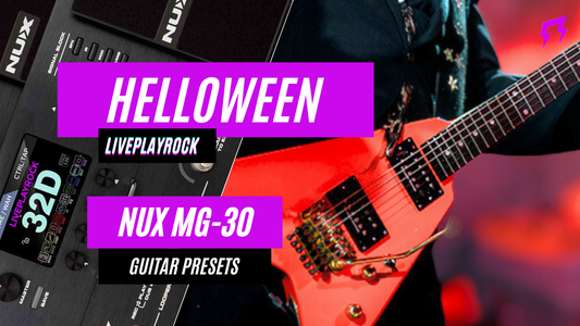 Pumpkins style Nux MG-30 Guitar presets style with IR by Liveplayrock