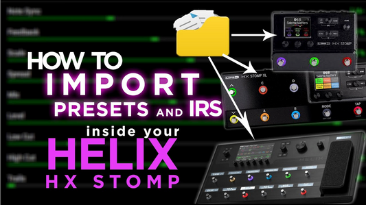 How to Import Preset and Impulse on HELIX HX STOMP Line 6 tutorial video