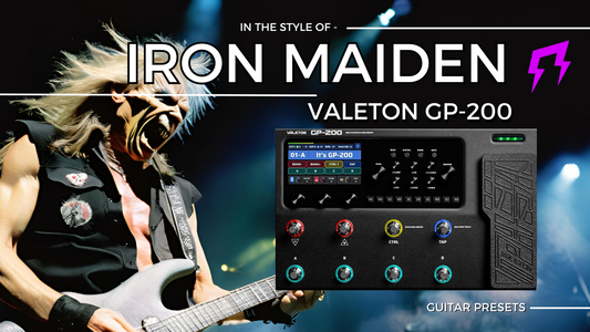 Iron Maiden style Valeton GP-200 | Liveplayrock guitar style presets