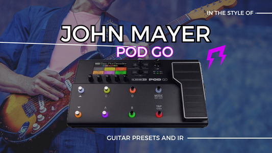 John Mayer style POD GO Line 6 Liveplayrock guitar presets and IRs pack