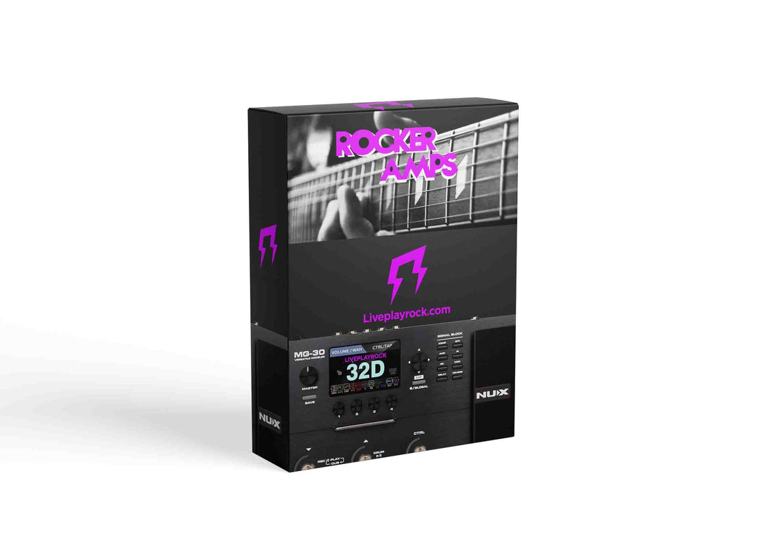Nux MG-30 guitar presets by LivePlayRock