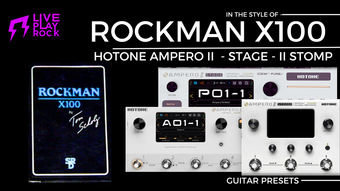 ROCKMAN X100 captures by Liveplayrock - The 80s rock guitar tones