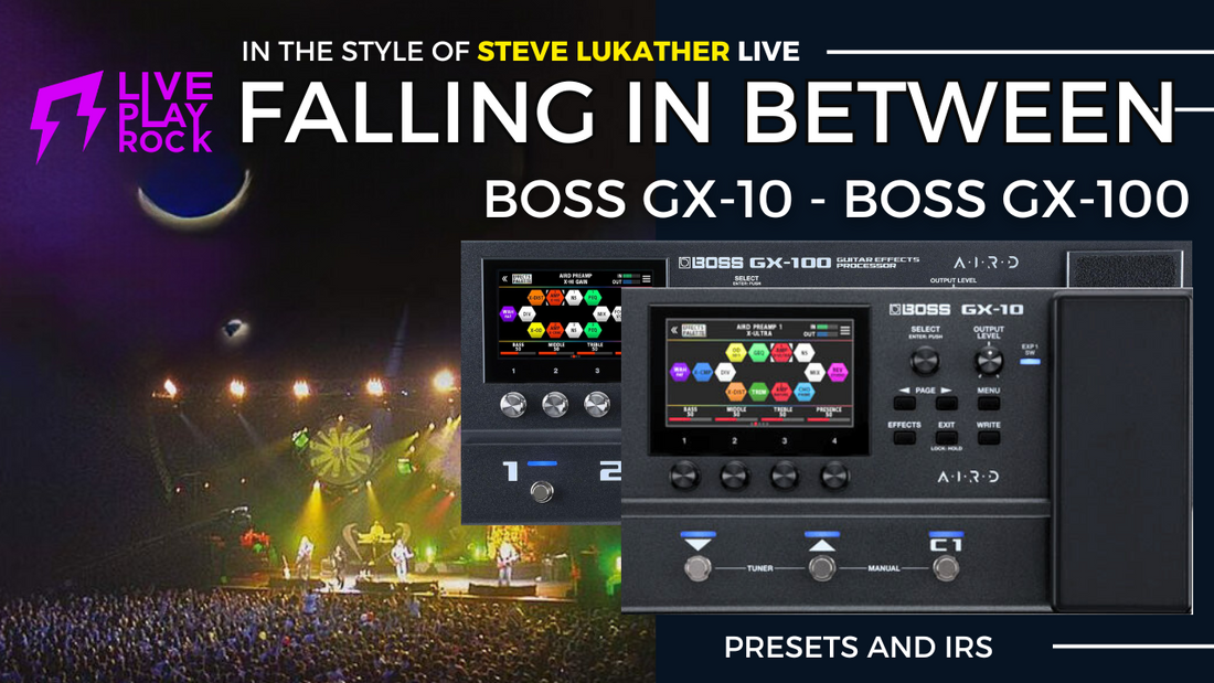 Luker Falling in between live BOSS GX-100 GX-10 Liveplayrock