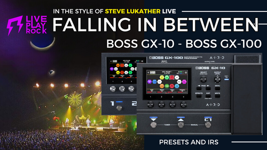 Luker Falling in between live BOSS GX-100 GX-10 Liveplayrock