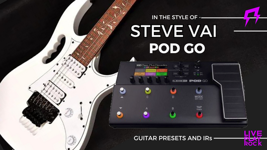 Steve Vai style POD GO Line 6 Liveplayrock guitar presets