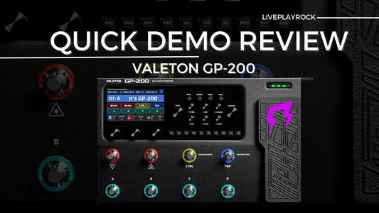 Valeton GP-200: Ultimate Guitar Effects, Quick review by Liveplayrock