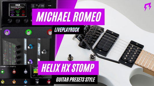 Michael Romeo style Line 6 Helix HX Stomp Guitar presets by Liveplayrock