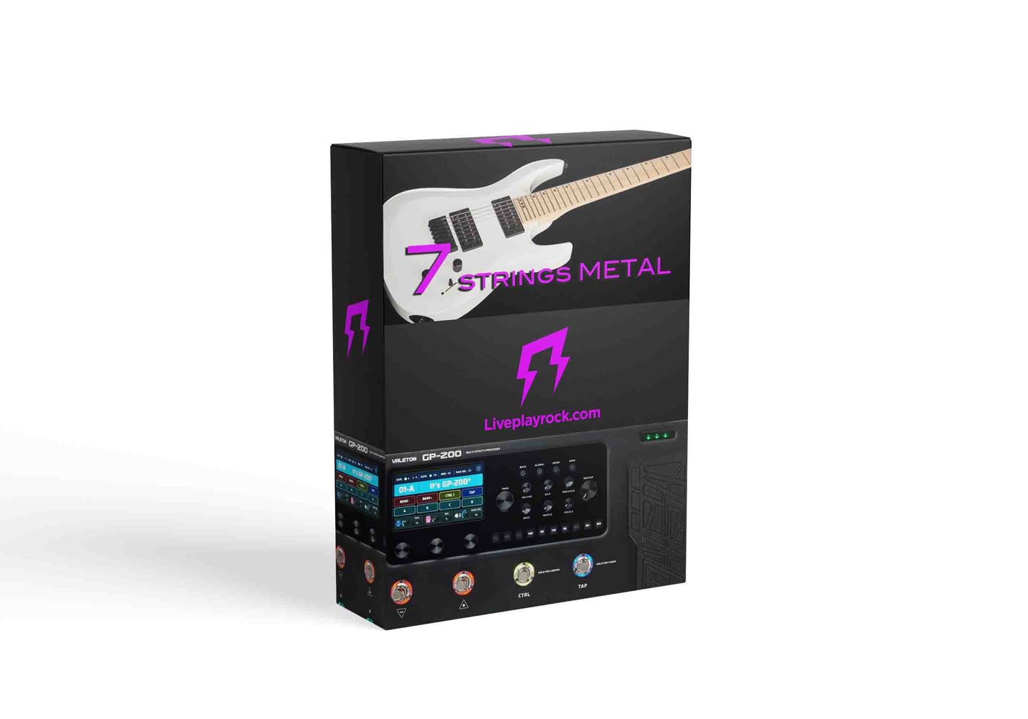 7 strings metal style Valeton GP-200 presets