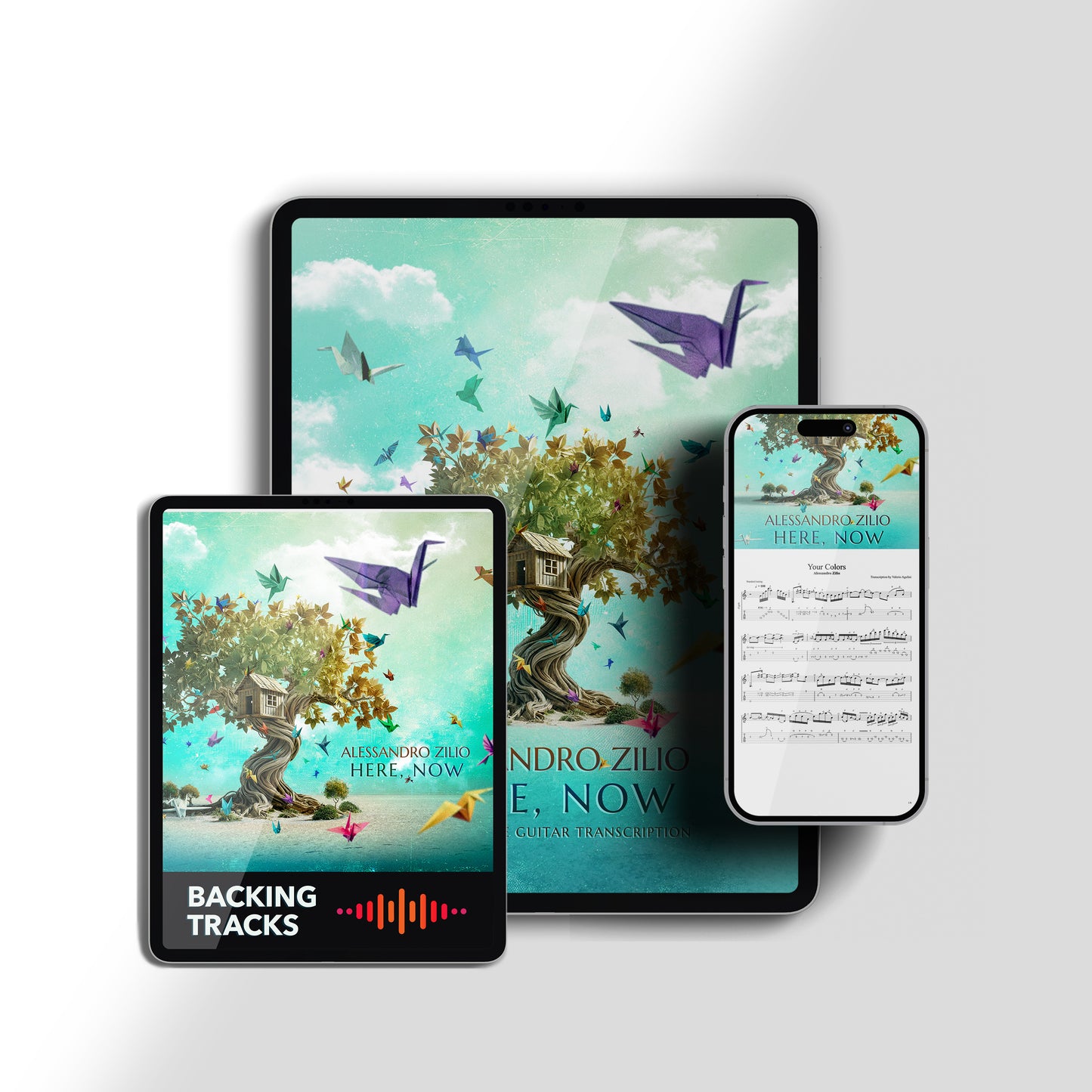 ‘Here, Now’ | DIgital album | Backing Tracks | Tabs | Bundle
