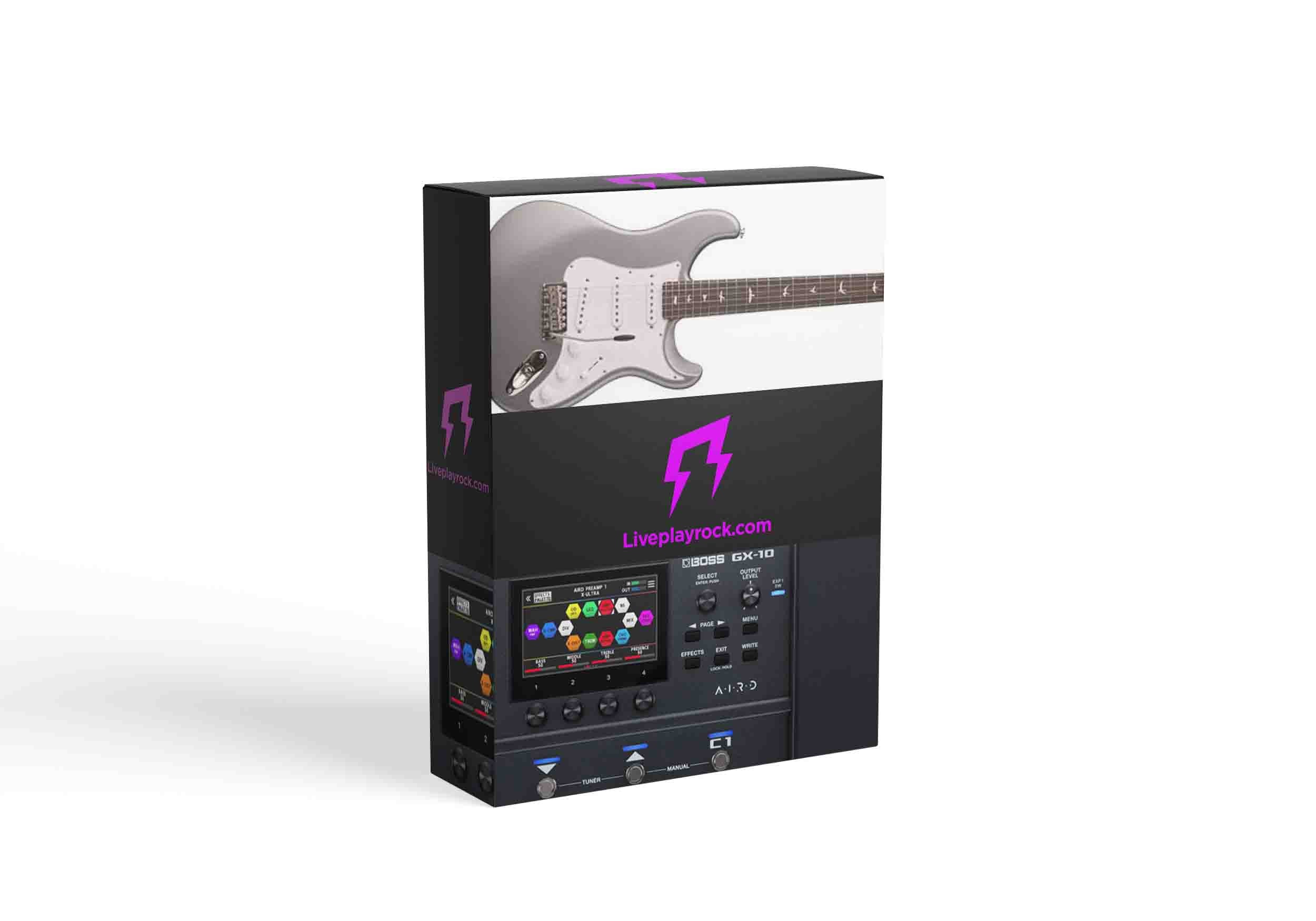 John Mayer style BOSS GX-10 Liveplayrock guitar presets and IR
