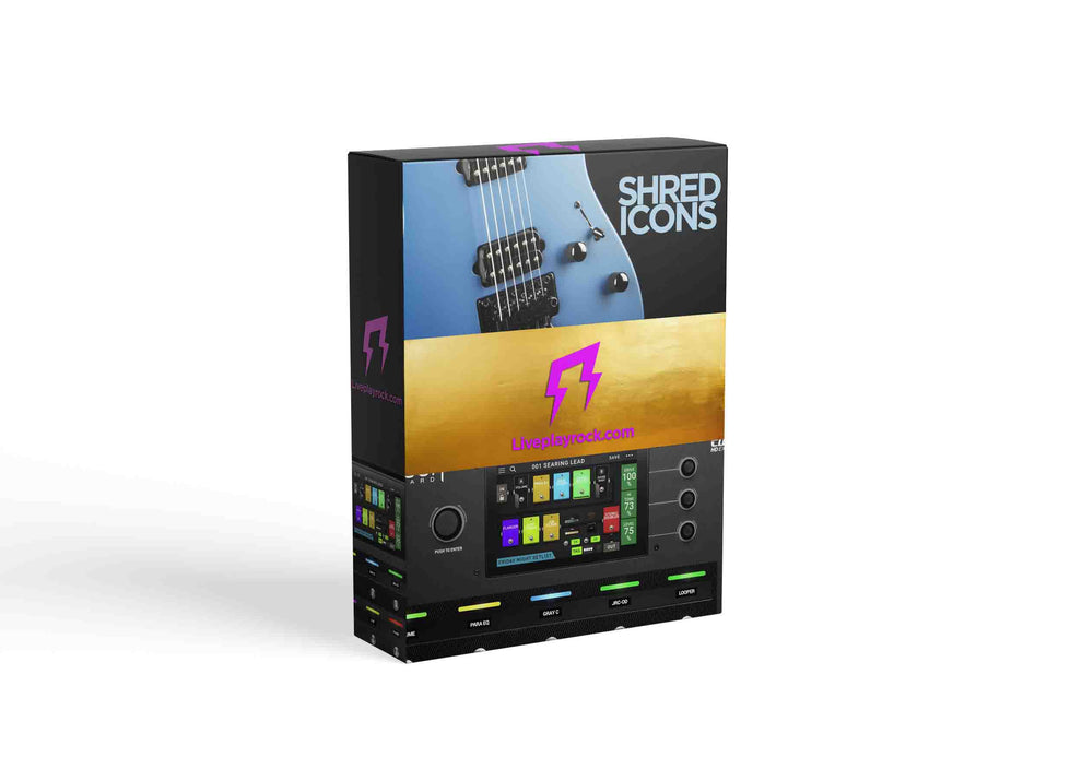 Shred Icons style Headrush guitar presets and IR Liveplayrock