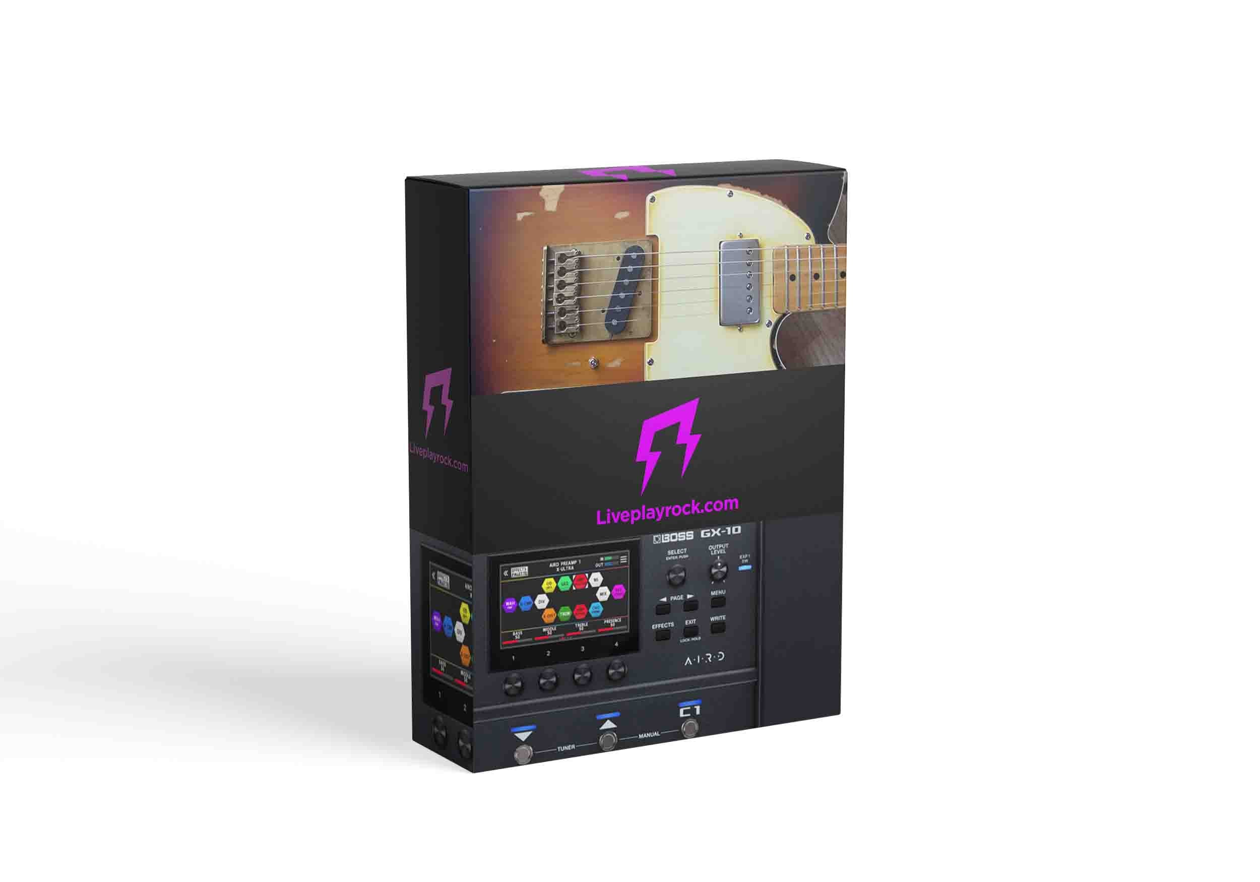 The Patrol style BOSS GX-10 Liveplayrock guitar presets and IR cabs