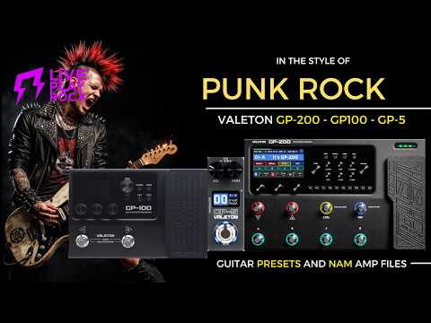 Punk Rock style Valeton GP-5 Liveplayrock guitar presets and NAM