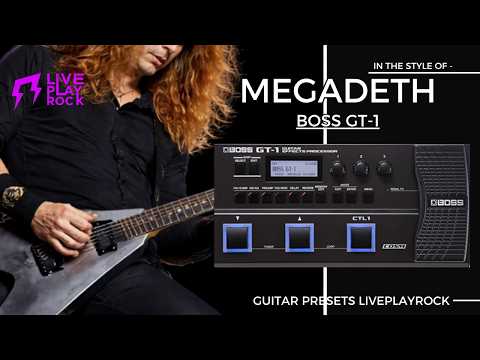 Iperdeath style BOSS GT-1 Custom guitar presets Liveplayrock